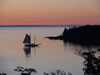 Sailboat anchored for the evening
